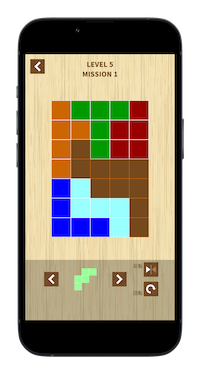 THE BLOCK PUZZLE - POLYOMINO アプリの画面
